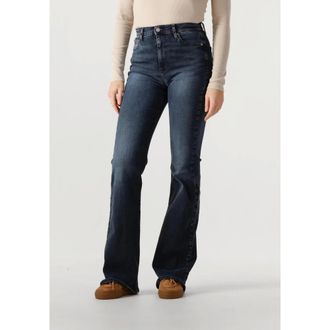 Tommy Jeans Jeans, Dames, Blauw, W31 L32, Katoen, Sylvia High Rise Flared Jeans