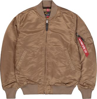Alpha Industries Bomberjacke ALPHA INDUSTRIES MA-1 VF 59 Long, Herren, Gr. XL, grau (taupe), Obermaterial: 100% Nylon; Futter: 100% Nylon; F&uuml;llung: 100% Polyester, Jac