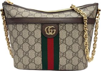 Gucci Ophidia Beige Gg Supreme Tote Bag (Pre-Owned)