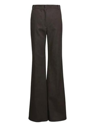 Akris Celia flared trousers - Brown