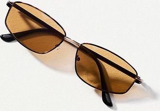 I-SEA Slim Metal Rectangle Sunglasses