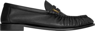Saint Laurent Black Logo Loafers