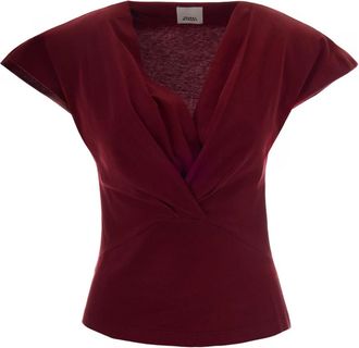 Isabel Marant Tops, Dames, Rood, XS, Katoen, T-shirts