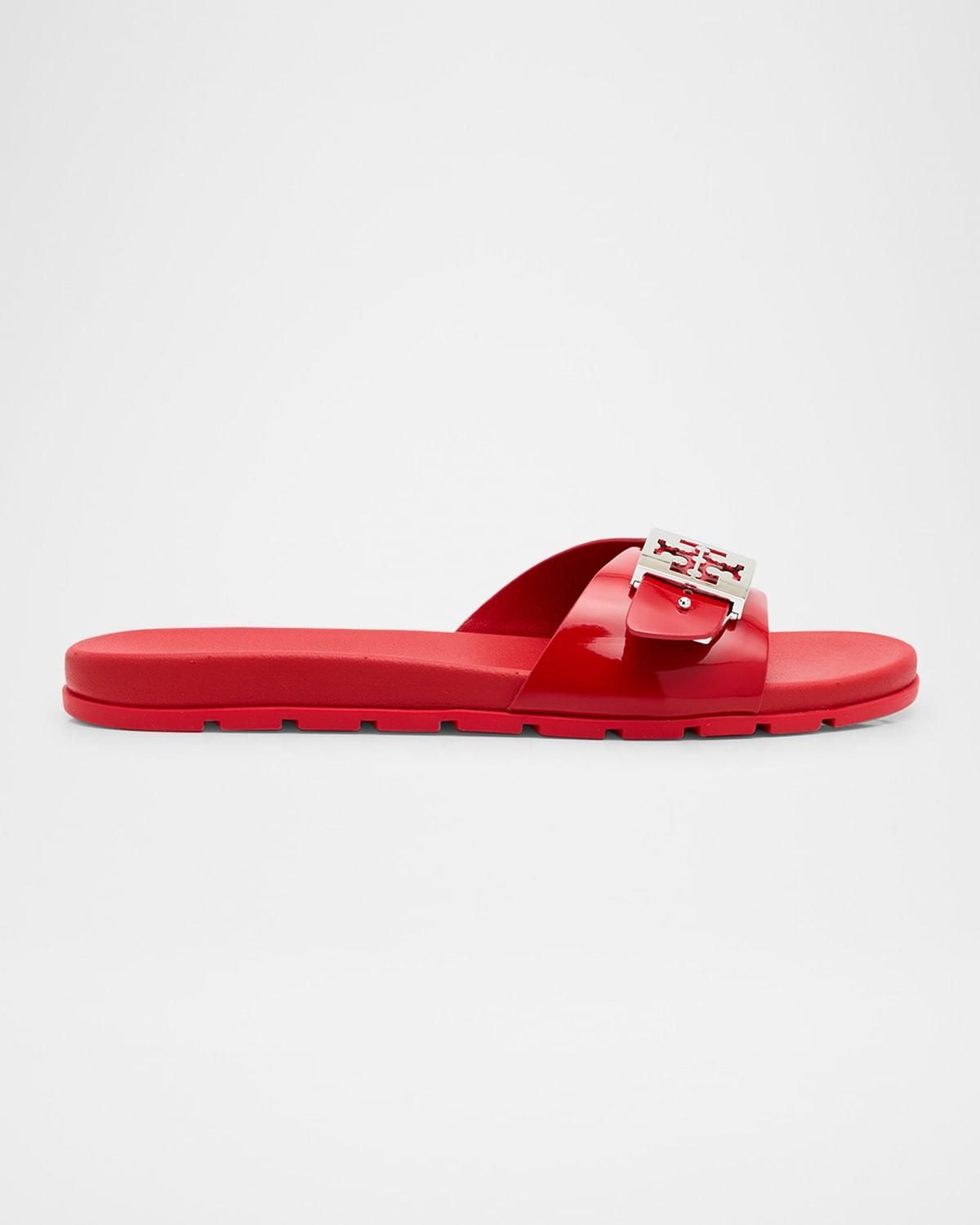 Ferragamo Giuneva Rubber Sandal, Red Ferragamo Giuneva Men main image 2