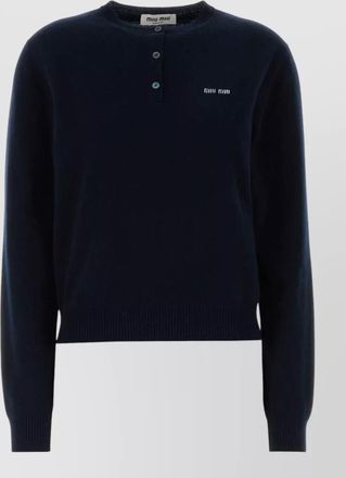 Miu Miu cashmere slim-fit crew-neck jumper