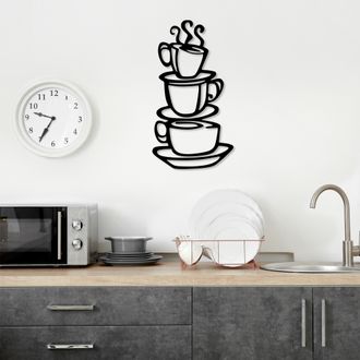 Dmora Cuadro Mosileba, Estructura De Metal, 40x75h Cm Negro