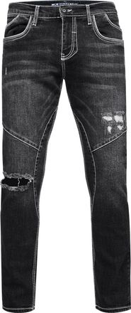 Rusty Neal Jeansbroek NISHO straight fit biker katoen stretch