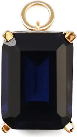 Izabel Display Oorbellen verfraaid met steen hanger - Goud