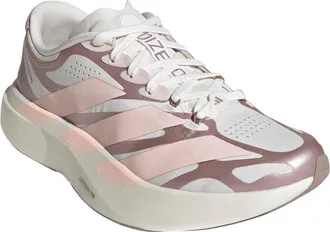 adidas Adizero Evo SL EXO Running Shoe in White/pink/vapour Grey at Nordstrom, Size 10.5