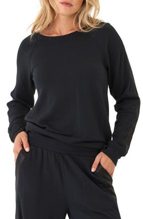 Threads 4 Thought Priscilla Feather Fleece Sweatshirt in Black at Nordstrom, Size Medium