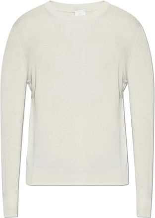 Eleventy Wollen Trui met Ronde Halslijn - Heren - Ronde hals truien - Beige - 3XL - Wol - Truien & Vesten