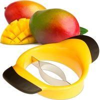 OEM Cortador De Mangos - Corta Por La Mitad Y Quita Las Semillas, Mango Antideslizante, Cuchilla De Acero Inoxidable, Cortador De Frutas (amarillo) - Crez