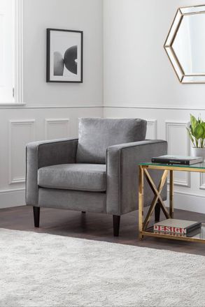 Julian Bowen Hayward Upholstered Armchair in Dark Grey