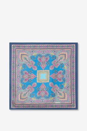 Etro Quadratische Seiden-Pochette mit Fantasiemotiv Fedora