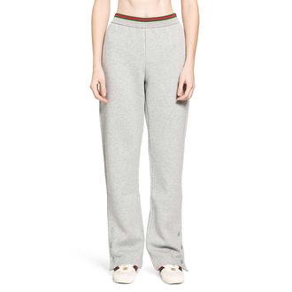 Gucci Cotton jersey leisure trousers with Web