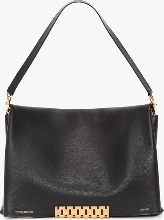 Victoria Beckham Jumbo Chain Pouch Bag By Victoria Beckham - Black Leather - ONE SIZE - Womens