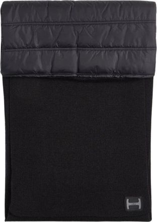 Hogan Gewatteerde Puffer Gebreide Sjaal - Heren - Wintersjaals - Zwart - ONE Size - Leer - Accessoires