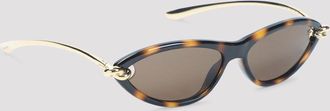 Bottega Veneta gafas de sol estilo ojo de gato con nudo