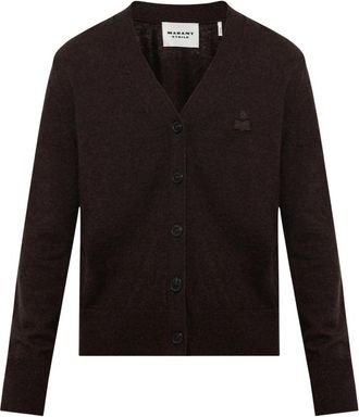 Isabel Marant Karina Cardigan - Dames - Vesten - Bruin - M - Katoen - Truien & Vesten