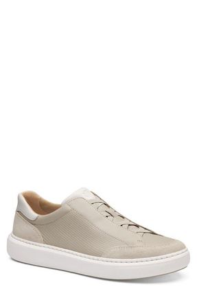 Johnston & Murphy Anders Perforated Leather Sneaker in Beige Full Grain/Suede at Nordstrom, Size 11.5