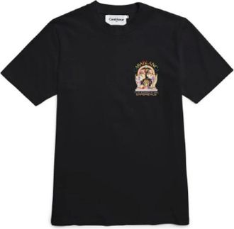 Casablanca T-Shirts, male, Black, L, Crew Neck T-Shirt