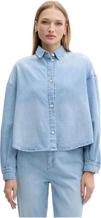 A|X Armani Exchange Dames, Blouses & Shirts, Blauw, Maat: XS Denim