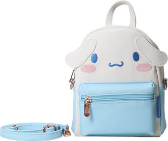 Blue Sky Studios Cinnamoroll Mini Backpack, Small Kawaii Luxury Bag with Adjustable Straps, Cute Gifts Merchandise and Accessories - Hello Kitty & Friends