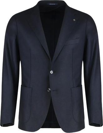 Tagliatore Wollen blazer - Blauw
