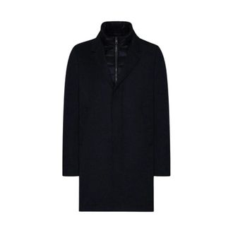 Duno Parkas, male, Blue, Size: 3XL Detachable Technical Wool Coat