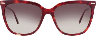 Calvin Klein Grey Gradient Butterfly Ladies Sunglasses CK22532S 609 56
