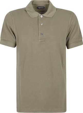 Tom Ford Polo Shirt Korte Mouw - Heren - Polos - Groen - M - Tops