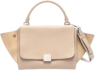 Celine Pre-owned Handbags, female, Beige, Size: ONE SIZE Pre-owned Trapeze 2Way Handbag