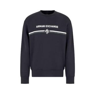 A|X Armani Exchange Hombre, Sudaderas, Azul, Talla: S