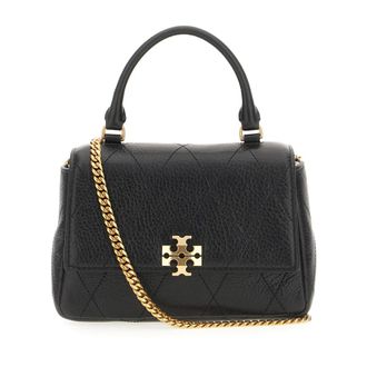 Tory Burch Charlie Quilted Shoulder Bag - female - Tory Burch - Handbags - Black - ONE SIZE - Bags