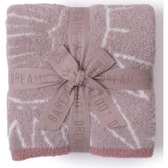 Barefoot Dreams CozyChic Stellar Stroller Blanket in Dusty Mauve Multi at Nordstrom