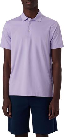 Bugatchi Victor OoohCotton Polo in Lilac at Nordstrom, Size Xxx-Large