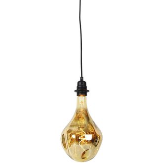 QAZQA Pendant Light Black Dimmable Incl. led Mirror Gold Dimmable - Cava Luxe