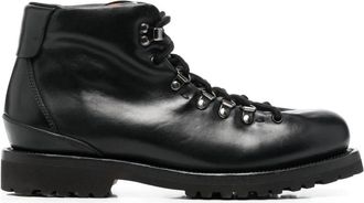 Buttero Veterschoenen - Heren - Veterlaarzen - Zwart - 40 EU - Leer - Schoenen