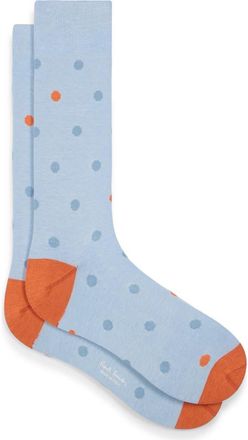 Paul Smith Orlando Polka Dot Dress Socks in Light Blue at Nordstrom