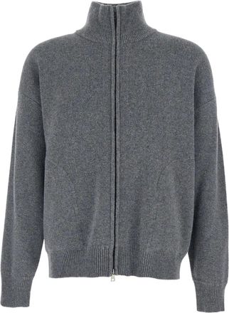 Roberto Collina Cardigan a collo alto - Grigio