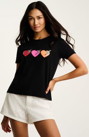 Lisa Todd Love Shock Tee in Black at Nordstrom, Size X-Small