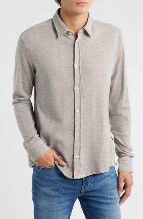 BOSS Roan Kent Cotton Button-Up Shirt in Open Green at Nordstrom, Size Xx-Large