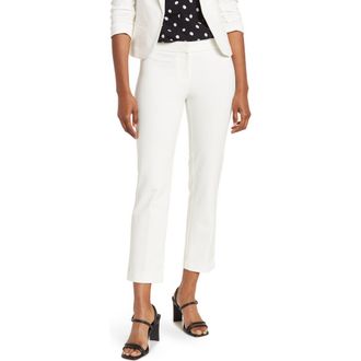 Amanda + Chelsea Chelsea Knit Trouser Pants in White at Nordstrom, Size 6