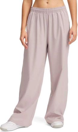 Under Armour Womens Rival Wide Leg Pants, (009) Gray Dawn / / White, S