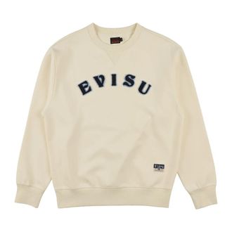 Evisu Felpa con ricamo badge in pile - - Sweatshirts & Hoodies - Uomo - Beige - M