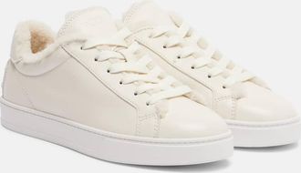Tod's Sneakers Cassetta in pelle con shearling
