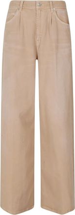 Dondup Maggie Wide Leg 5 bolsillos - Jeans - Mujer - Marr&oacute;n - W26