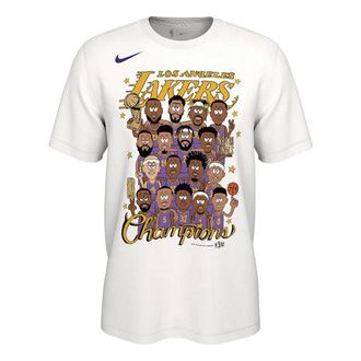 Nike Mens Nike Champion Cartoon White T-Shirt DM4553-100