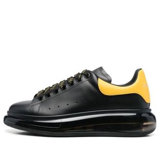 Alexander McQueen Oversized Sneaker Black Yellow 604232WHX981087