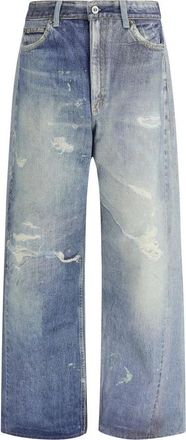 Our Legacy Digital Denim Print Jeans - Dames - Loose Fit Jeans - Grijs - XS - Denim - Jeans
